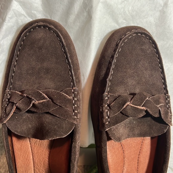 Born brown suede driving moccasins size 6 - Picture 5 of 6